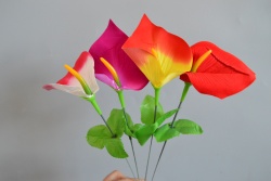 ИЗКУСТВЕНО цвете, орхидея, висока 70 см. (Промоция- при покупка над 40 бр. базова цена 1,36 лв.)