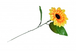 изкуствено цвете, единичен слънчоглед 34 см. (20 бр. в стек)