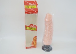 секс играчка, силиконов член 15 см. с колан и дистанционно