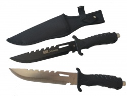 ДЖОБЕН нож, сгъваем, черен с тока, пластмасова дръжка 19 см. (12 бр. в кутия)(Промоция- при покупка над 12 бр. базова цена 1,50 лв.)