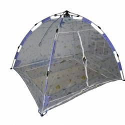 палатка  2,40 х2,40 м. подходяща от двама до шестима души с двойно отваряне, двупластова UV проветряема