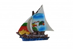 морски сувенир от дърво, сандъче 9,5х6,5х7 см. Primorsko (9 бр. в кутия) МА2516