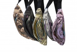 чанта за рамо, качествена 2 ципа и джоб Volunter 20x14x6 см. 3 цвята