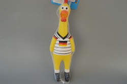 детска гумена играчка, патка с немска тениска и лого Биркьонинг 36 см.