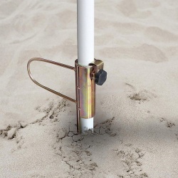 свредел за плажен чадър, метален 46 см. с върток