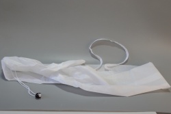 калъф за плажен чадър, полиестер 1,5 м. х 12 см. бял