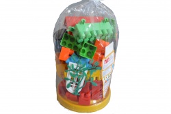 детска играчка от пластмаса, конструктор в плик 33 елемента 15 см. 175 ТР