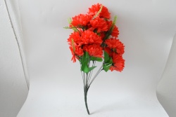 ИЗКУСТВЕНО цвете, роза 5 цвята и ситни цветчета 7 разклонения, различни цветове 30 см. (2 бр. в стек)(Промоция- при покупка над 20 бр. базова цена 1,95 лв.)