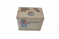 дървена играчка, логика- кутия с чук, двойна 24,5х8,5х17 см. 93-738