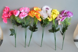изкуствено цвете букет, карамфил 12 цвята 40 см. (2 бр. в стек)