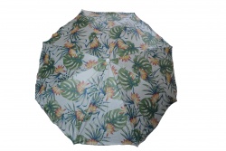 плажен чадър, подходящ и за дворове, Диаметър 260см. UV едноцветен 2 реда х 10 бр. дебели спици 28 мм. тръба до 32 мм. в калъф от плат (8 бр. в кашон)
