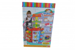 детска играчка от пластмаса, голяма, кухня, каса в магазин 49х76х12 см.