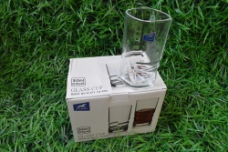 изделие от стъкло, чаши 6 бр. на квадрати за алкохол 10х8 см.315мл кафяво стъкло, цветна кутия (8 комплекта в кашон)