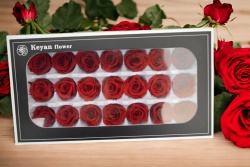 ВЕЧНО жива роза в стъкленица, висока, светеща 18х9 см.(Промоция- при покупка над 4 бр. базова цена 19,50 лв.)