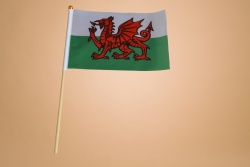 знаме Англия, качествен полиестер 14х21 см. с дървена дръжка (50 бр. в стек)