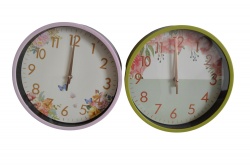 СТЕНЕН часовник, огледален, пречупващ, сиво син 39х39 см. 1902В (Промоция- при покупка на кашон 12 бр. базова цена 21,50 лв.)