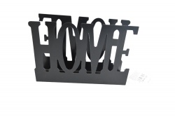 домашна потреба, метален салфетник home 15x10 см. черен (2 бр. в стек)