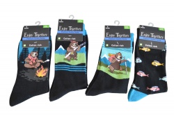 чорапи Enjoy Thogether мечки и риби 75 процента памук 22 процента полиамид 3 процента еластан (12 бр. в стек 4 модела)