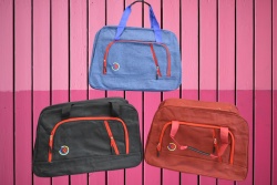 чанта, тип пътна чанта, брезент 53х33х23 см. 3 разцветки (5 бр. в стек, еднакви)