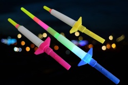 детска играчка, светеща, меч, разгъваем от пластмаса от 31 до 72 см. 3 цвята