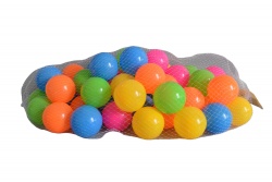 пластмасови топчета 50 бр. 6,5 см. в мрежа