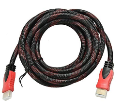 тв. аксесоар, кабел HDMI - HDMI 3 м. с оплетка