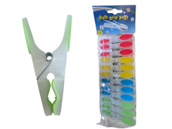 ЩИПКИ за простиране, силикон 8,5 см. 12 бр. (144 бр. кашон)(Промоция- при покупка над 10 бр. базова цена 0,82 euro)