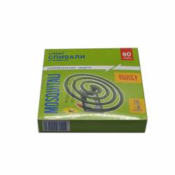 БОРБА с насекомите, запалима спирала, против мухи и комари 10 бр. в кутия (Промоция- при покупка на кашон 60 бр. базова цена 1,17 лв.)