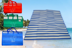 РОГОЗКА- чанта P.V.C. 150х170 см. 3 цвята(Промоция- при покупка над 10 бр. промо цена 3,90 euro без възможност за отстъпки)