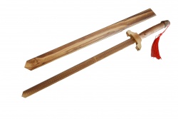 дървена дрънкалка с въртяща се топка 5 камбанки 15,5 см.