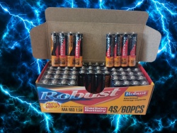 батерии Robust  R6 супер алкални, литиево-йонни(4 бр. на блистер) (48 бр. в кутия)