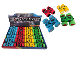 детска играчка от пластмаса, преобръщаща се механична кола 8х8 см. (12 бр. в стек)