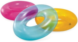 надувен пояс 76 см. 3 цвята неон Intex клас А в плик (24 бр. в кашон)