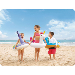 надуваем пояс 3 модела животни- глава Intex клас А в кутия 81х58/ 107х58/ 97х58 см. (36 бр. в кашон)