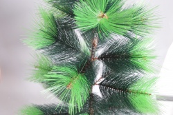 коледна елха,сгъваема с гирлянд покрита със звезди 3 цвята 150 см.