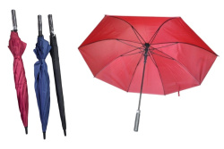 ЧАДЪР за дъжд, дълъг с права, дунапренена дръжка и пружина 75 см. 8 спици (Промоция- при покупка на кашон 50 бр. базова цена 3.07 euro)(R0)