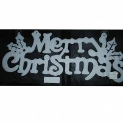 коледна украса надпис MERRY CHRISTMAS дунапрен 80х32 см.