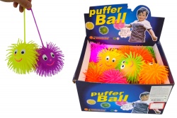 силиконова играчка Pufer 10 см.  (24 бр. в кутия 4 цвята, микс)