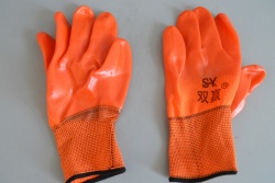 работни ръкавици 10 р- р. в пакет 60 гр. силикон, зебра, сини (12 бр. в стек 360 бр. в чувал) ТР OZS8897
