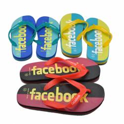 ДЖАПАНКИ, мъжки- Facebook 40-45 номер 2 разцветки (Промоция- при покупка на неотворен кашон 72 бр. базова цена 1,90 euro)