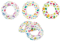 надуваем пояс 61 см. цветен Intex клас А в плик 3 модела (36 бр. в кашон)