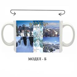 керамична чаша, коледна, модел 14