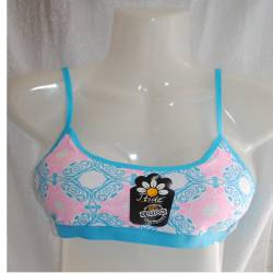 Бюстие детско с тънка презрамка FREE 3674-2141, 1497, 25222, NT024 (12бр. в стек) (различни десени)