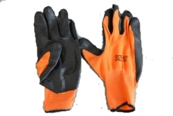 работни ръкавици, оранжеви 10 размер 90 гр. (12 бр. в стек)