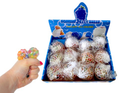 топче в мрежа, цветно 6 см. (12 бр. в кутия)