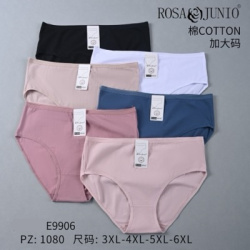 Дамски бикини памук големи номера 3674- 9906 (24 бр. стек) 3XL-6XL (мах. отстъпка 10)