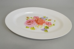 МЕЛАМИНОВА чиния на цветя 24 см.(12 бр. в стек)(Промоция при покупка над 24 бр. базова цена 0,88 лв.)