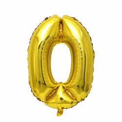 балон от фолио, цифра 0 (43 см. надут, качествен)