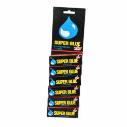 каноколит SUPER GLUE 2 гр. 100 процента лепило, дизайн капчица 6 бр. на блистер 28х8,3х3 см.