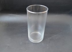 стъклена ваза, цилиндър 20x10 см.